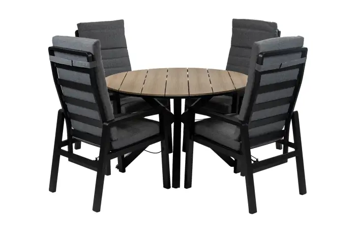 Berlijn-tuinset-4 personen-cyprus-tuintafel-wood-4-seizoenen-tuinmeubelen
