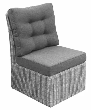Midden Element Dublin-Mystic Grey-wicker-aluminium frame