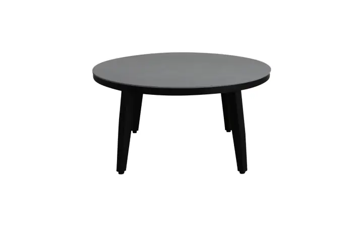 Mykonos ronde bijzet tafel betonlook 73cm - ronde beton look bijzettafels kunststof - 4 Seizoenen Tuinmeubelen