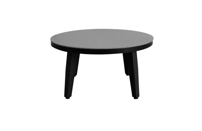 Mykonos ronde bijzet tafel betonlook 90cm - ronde beton look bijzettafels kunststof - 4 Seizoenen Tuinmeubelen