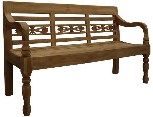 Stationsbank 3-zits | 150cm | Teakhout 
