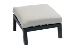 Voetenbank Bezano | Matt Black/Off White | Aluminium