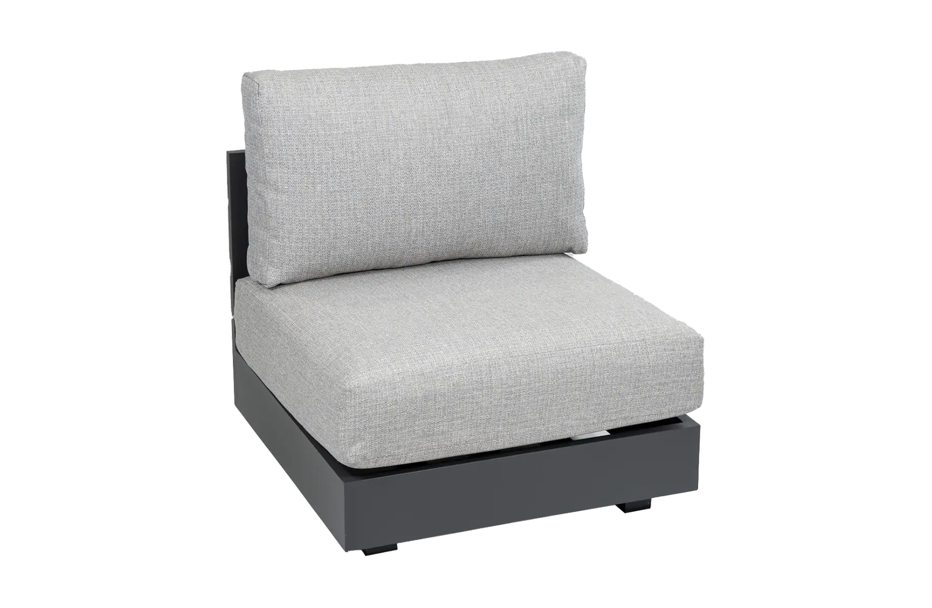 Middenelement Fosega | Loungestoel | Matt Black/Stone Grey | Aluminium