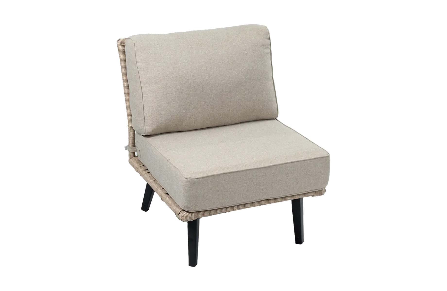 Trendy Lounge midden element-Isabel-Sand-4-seizoenen-tuinmeubelen