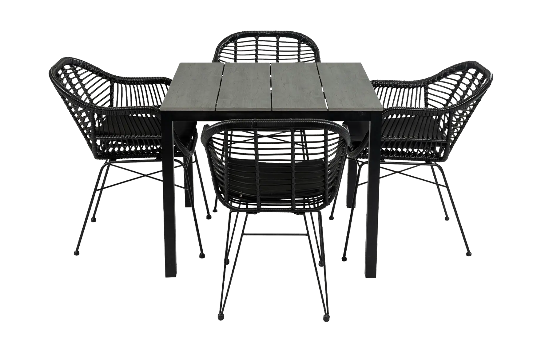 90x90 Cyprus | Grey + 4x Oslo Black
