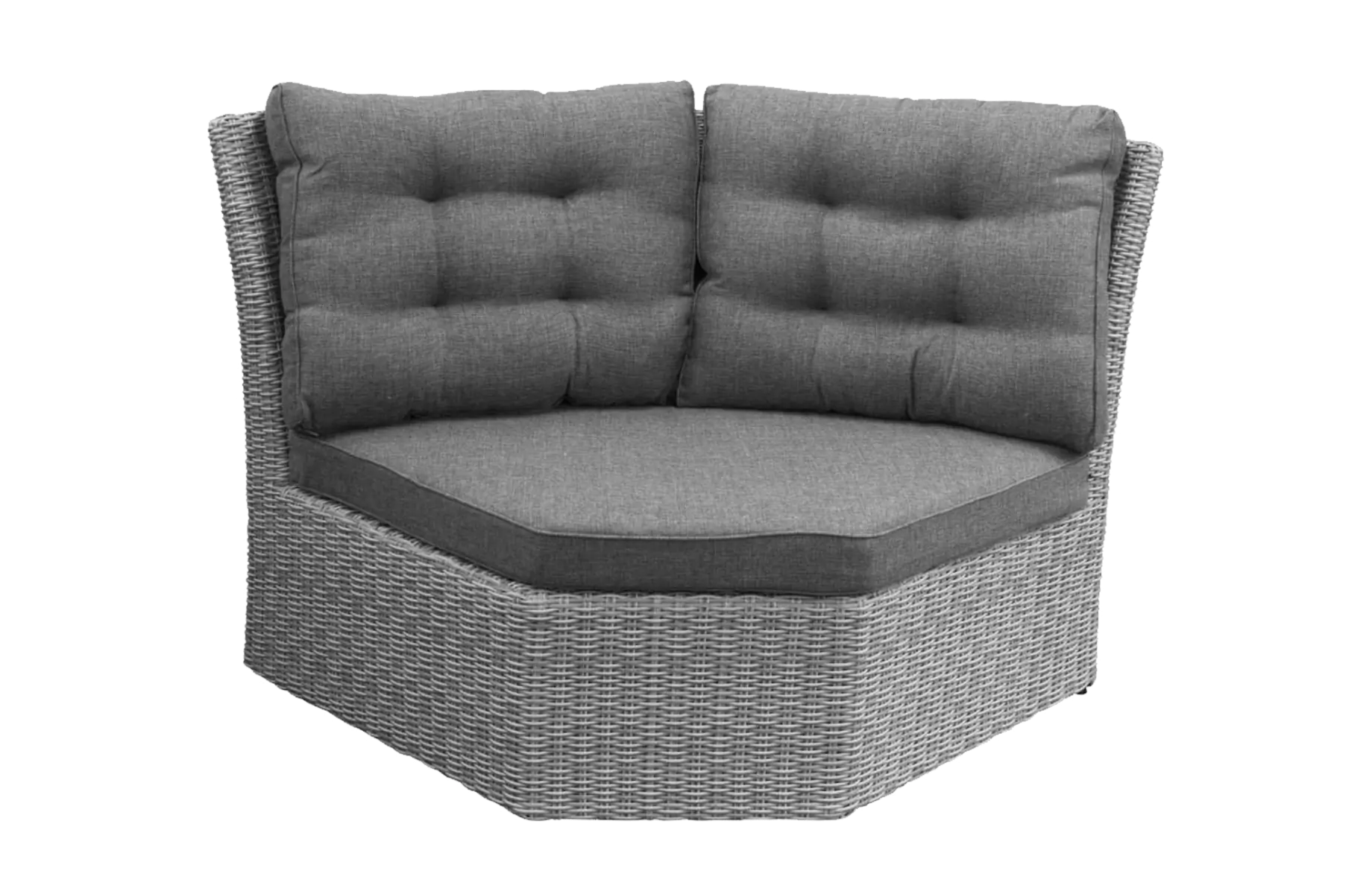 XL hoek element Dublin | Mystic Grey | Wicker